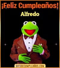 Meme feliz cumpleaños Alfredo